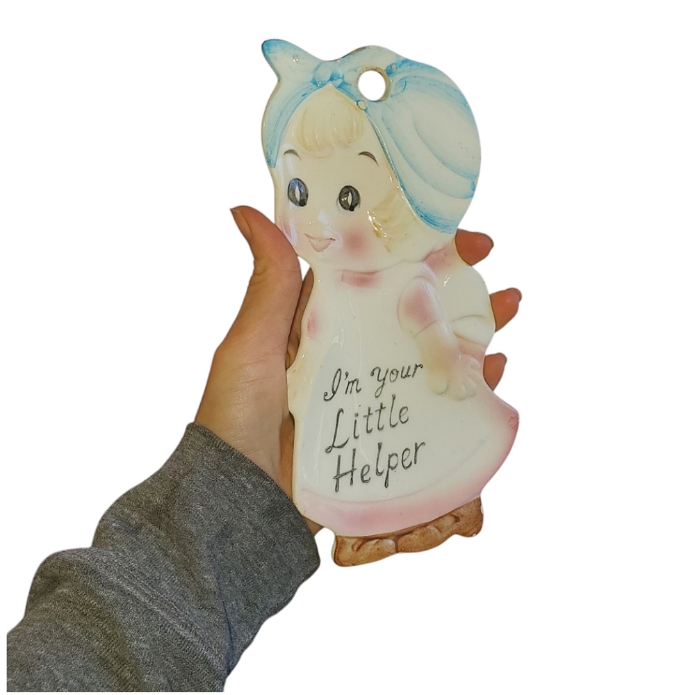 Vintage Girl Spoon Holder